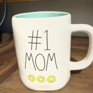 Rae Dunn #1 Mom with Yellow Daisies Mug